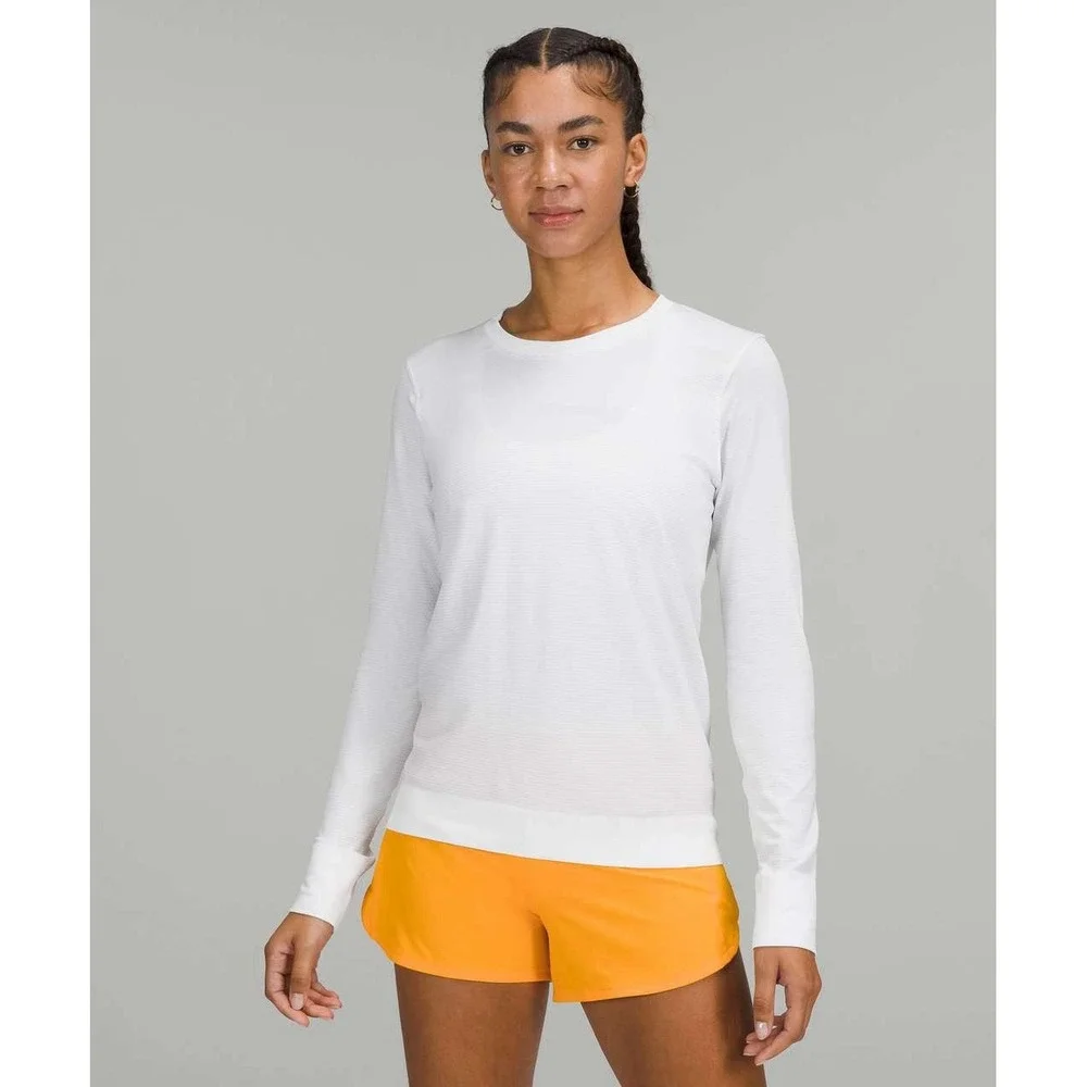 Lululemon Swiftly Relaxed Long Sleeve Shirt 2.0 white Size 12 Running